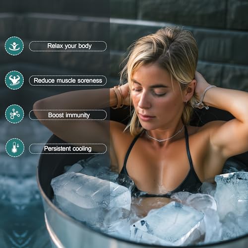 Ice Block Mold for Ice Bath - Extra Large Ice Block Mold,2-Pack Ice Bath Ice Mold, 10lb Ice Block,Ice Maker for Cold Plunge or Coolers, Reusable Steel Reinforced Silicone Molds, cold plunge ice mold