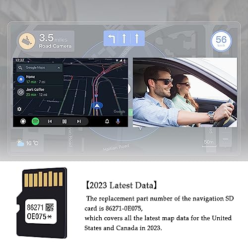 Navigation GPS SD Card - Latest US & Canada Maps Micro SD Card for Upgrading Your Car GPS Navigation System - 86271-0E075 Car Accessories Compatible with Toyota 4Runner RAV4 Tundra