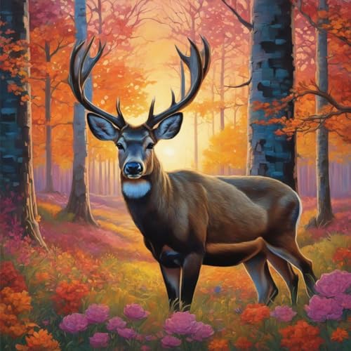 WSLWXSHM Diamond Painting Kits for Adults Dog, Cat Round Full Drill Diamond Art Kits, 5D DIY Paint with Diamonds Crafts for Home Wall Decoration Gifts 12×12Inch Rabbit