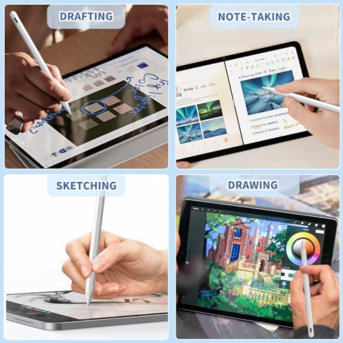 iPad Pencil 9th&10th Generation, Fast Charge Stylus Pen for iPad Palm Rejection and Tilt Sensitivity, Compatible with iPad Pro 11/12.9in, iPad Mini 5/6, iPad 6/7/8/9/10, iPad Air 3/4/5 (Blue)