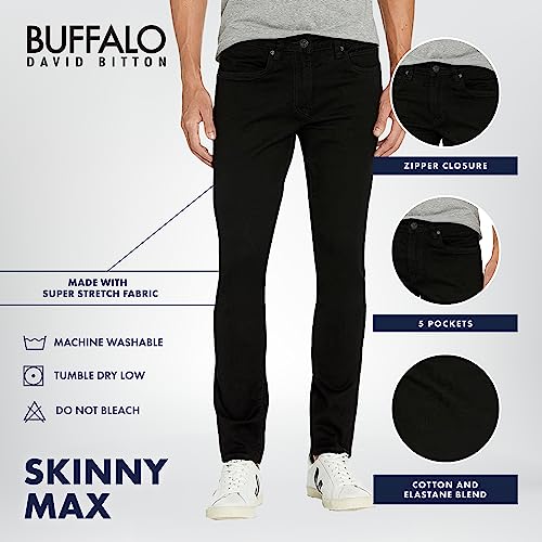 Buffalo David Bitton Men's Skinny Max Jeans, Grey, 40W x 34L