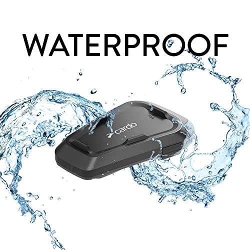 Cardo Spirit HD Motorcycle Bluetooth Communication Headset - Black, Single Pack & 45mm Audio Set, Works with Most Helmet Communicators (Single Pack)