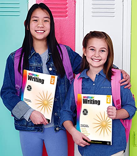 Spectrum Writing 4th Grade Workbooks, Learn to Write a Story, to Inform, an Opinion, Handwriting Practice for Kids 8-10, Classroom or Homeschool Curriculum