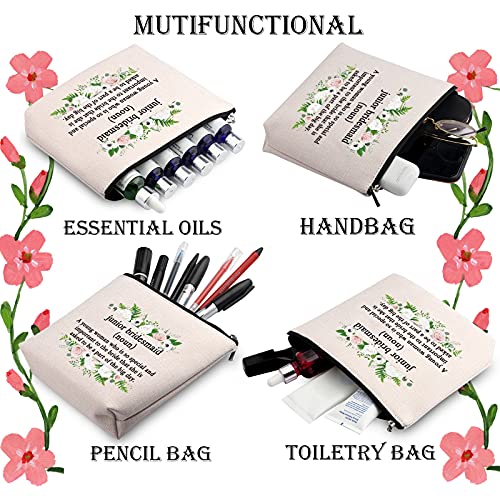 WCGXKO Junior Bridesmaid Gift Maid of Honor Proposal Gift Wedding Day Zipper Pouch Makeup Bag For Bridesmaid (Junior Bridesmaid)