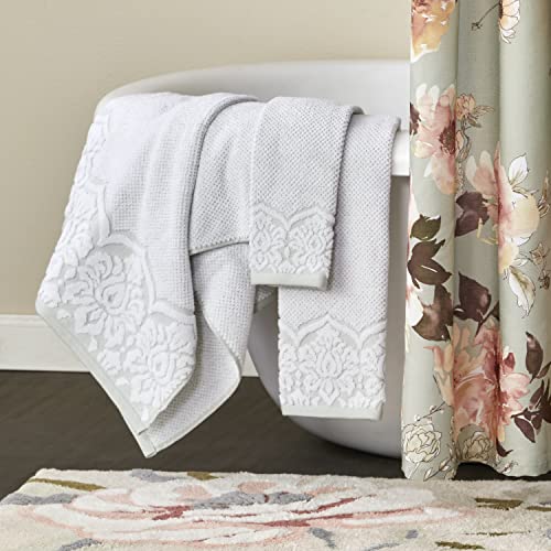 SKL Home Birdseye Damask Bath Towel, Seaglass