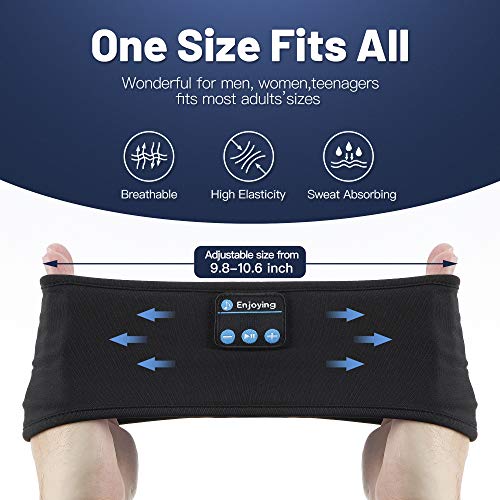 Bluetooth Sports Headband Headphones by Lavince - Ultra-Thin HD Stereo for Workout, Travel, Meditation