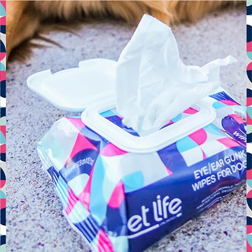 Pet Life Unlimited Dog Ear Wipes, Dog Eye Wipes - Plant-Based Dog Ear Cleaner Wipes with Moisturizing Aloe Leaf & Soothing Chamomile - Fragrance Free Eye and Ear Wipes for Dogs - 30 Count (Pack of 1)