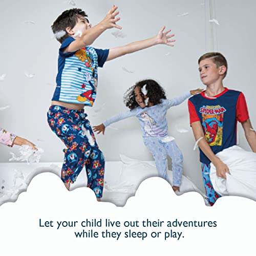 Nickelodeon Boys' Paw Patrol 6-Piece Snug-fit Cotton Pajama Set, Soft & Cute for Kids, Grey/Red/Blue, 2