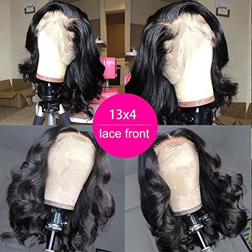 Fadaina 13x6 Deep Curly Lace Front Wigs Human Hair 180 Density, 18 Inch Curly Lace Frontal Wig Human Hair Pre Plucked with Baby Hair (18inch, 13x6 Curly Wig)