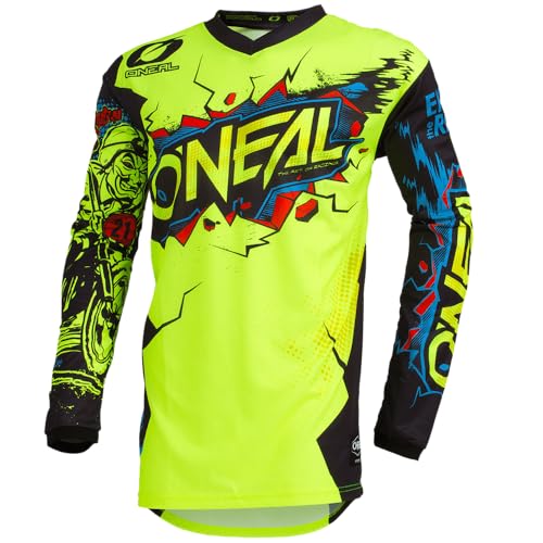 O'NEAL Unisex-Child's Youth Element Jersey (Villain) (White, Small)