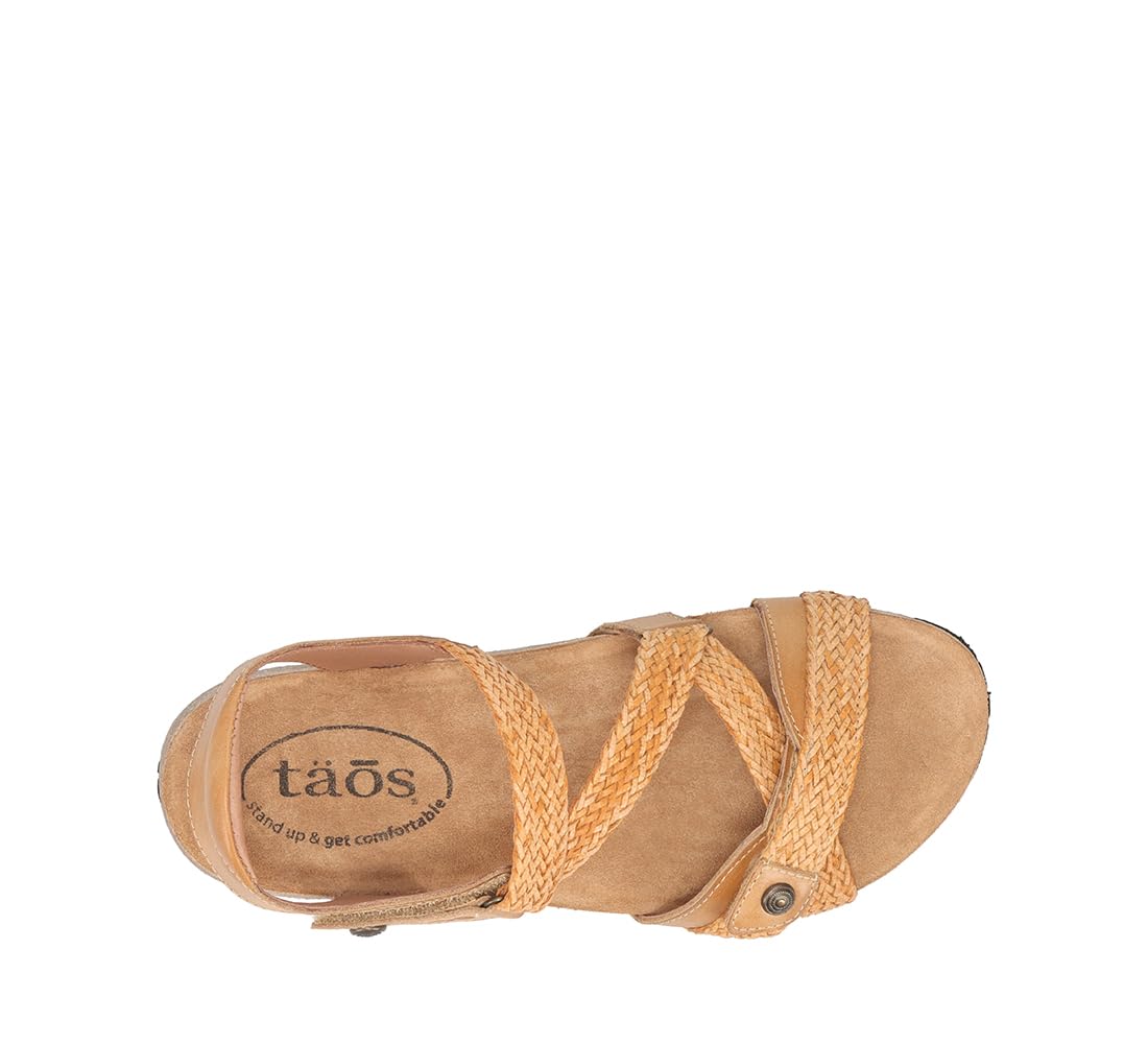 Taos Footwear Women's Trulie Camel Sandal 9-9.5 (M) US