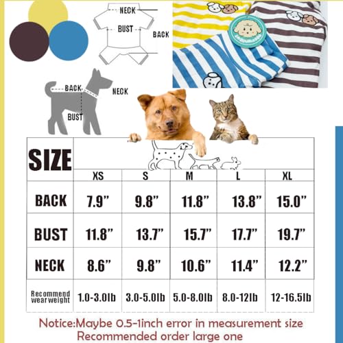 Turtleneck Dog Sweater Cute Doggie Embroidery Super Soft Dog Sweatshirt Dog Shirt Stretchy Striped Puppy Pullover for Cats Small Medium Large Dog (Black Striped, X-Small)