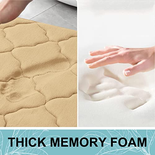 OLANLY Memory Foam Bath Mat Rug 30x20, Ultra Soft Non Slip and Absorbent Bathroom Rug, Machine Wash Dry, Comfortable, Thick Bath Rug Carpet for Bathroom Floor, Tub and Shower, Royal Blue