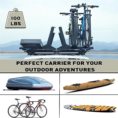 TOOENJOY Elevate Lift Assist Roof Rack, SUV Bike Kayak Carrier Elevating Assist Camping Multiple Loading