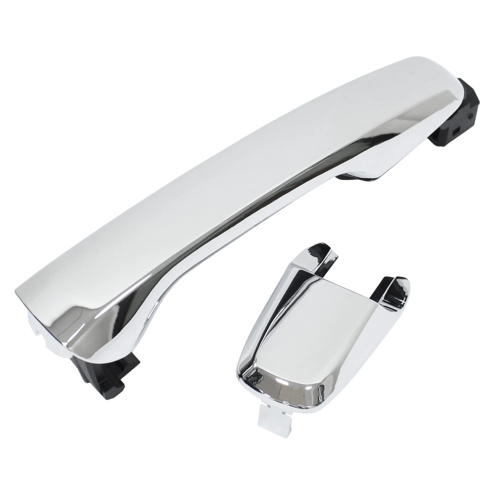 ApplianPar Front or Rear Driver Passenger Side Exterior Door Handle Chrome for Ford Explorer Edge