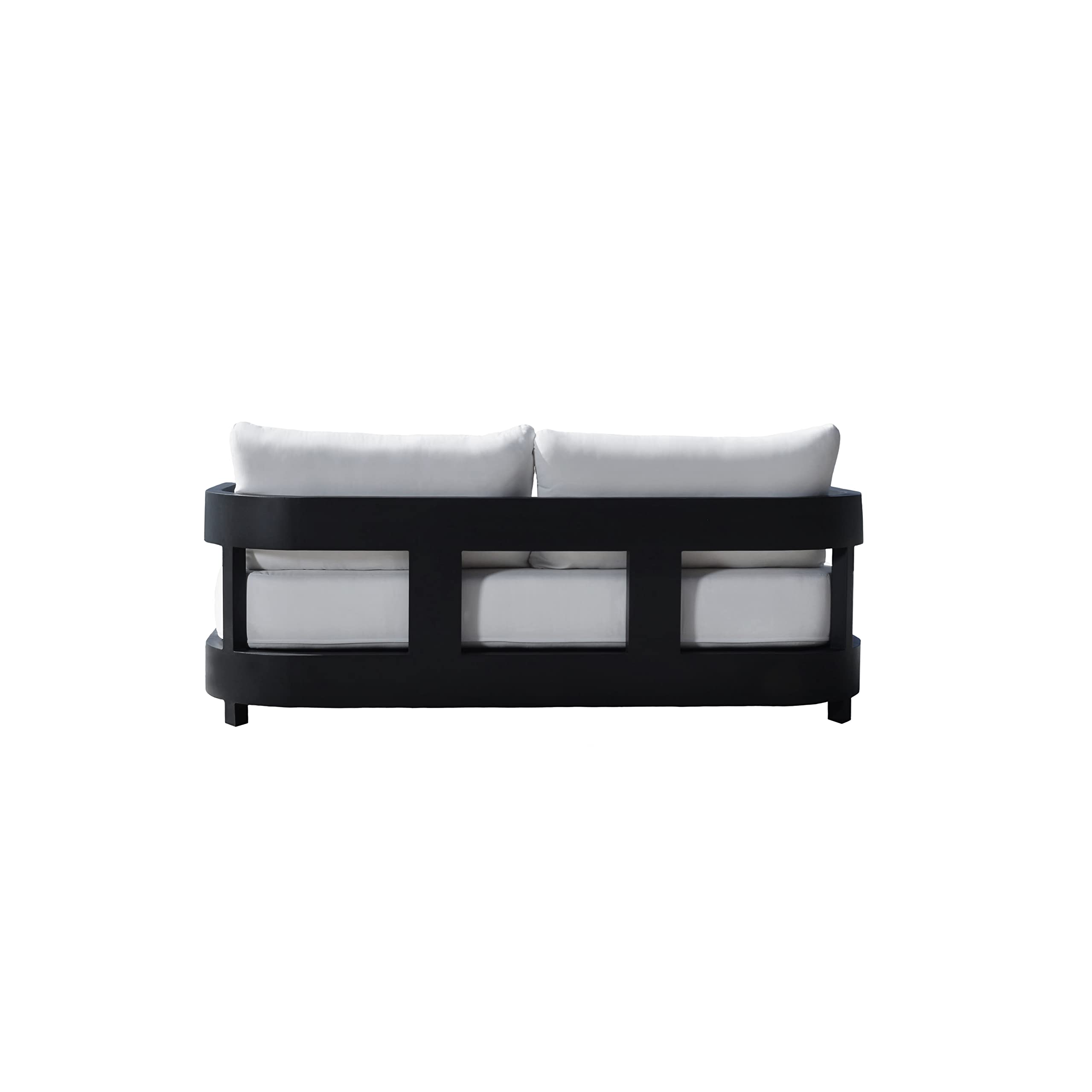 Abbyson Living Santino Outdoor Sofa - Coastal, Durable, Sunbrella Wrapped, Patio Sofa, White