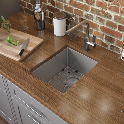 Ruvati 28-inch Rounded Corner Undermount Kitchen Sink Single Bowl – Durable 16 Gauge Stainless Steel Kitchen Sink with Brushed Finish hides scratches, Easy-to-Clean Undermount Sink - RVH7250