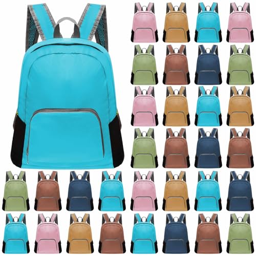Patelai 48 Pcs Back Packs Bulk for Kids Classic Bookbags 17 Inch Colorful Basic Back Packs School Supply Kits for Boys Girls (Cartoon Prints)