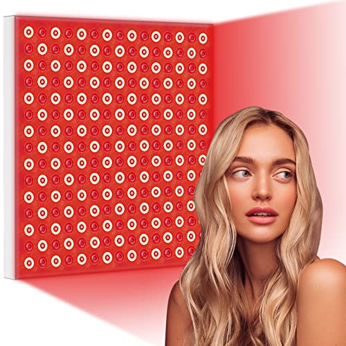 Red Light Therapy, 45W LED Panel with Stand, Deep 660nm and Near Infrared 850nm Light Combo, Red Light Therapy Device for Body Face, Skin Care, Pain Relief of Muscles Joints Knee Ankle