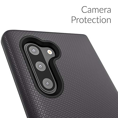 Crave Note 10 Case, Dual Guard Protection Series Case for Samsung Galaxy Note 10 - Black
