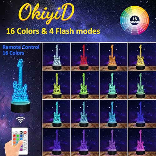 Personalized Music Notes Night Light Lamp with Remote - Custom Engraved Gift: Your Name, Text, Logo, or Message - Customized LED Light Display,16 Colors, 4 Light Modes - USB/Battery Powered(Saxophone)