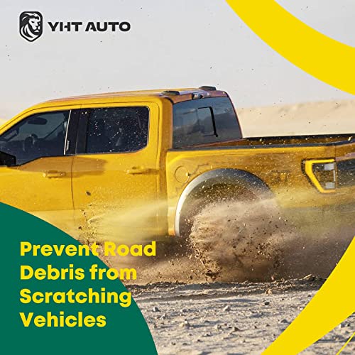 YHTAUTO OE Factory Style Fender Flares w/Hardware Kit Replacement for Dodge Ram 1500 2009-2018, Ram 1500 Classic 2019-2022, Matte Black Wheel Flare Cover Protector, Set of 4, Front & Rear