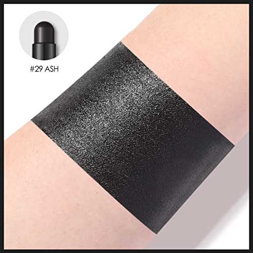 FOCALLURE Shimmer and Matte Cream Eyeshadow Stick,Smooth Brilliant Eye Brightener Pencil,High Pigment Eye Highlighter Pen for Women,Long Lasting Waterproof Eye Shadow and Liners Makeup (ASH)