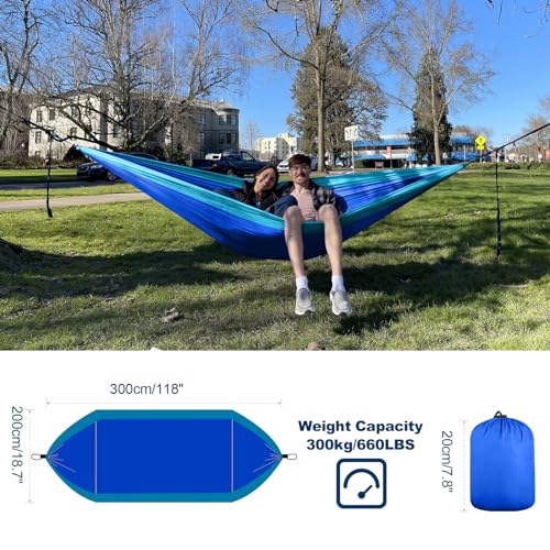 PHYSEN Camping Hammock - Hammock - Camping Gear - 2 Person Hammock - Backpacking Tree Hammock - Double Hammock Camping - Hiking Gear - Portable Hammock for Camping - Travel Hammock - Outdoor