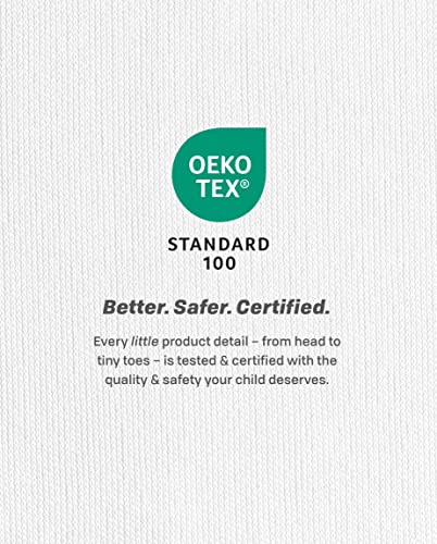The Children's Place Baby Boys' and Toddler Short Sleeve 100% Cotton Zip-Front One Piece Pajama, Numbers/Stripes 2-Pack, 0-3 Months