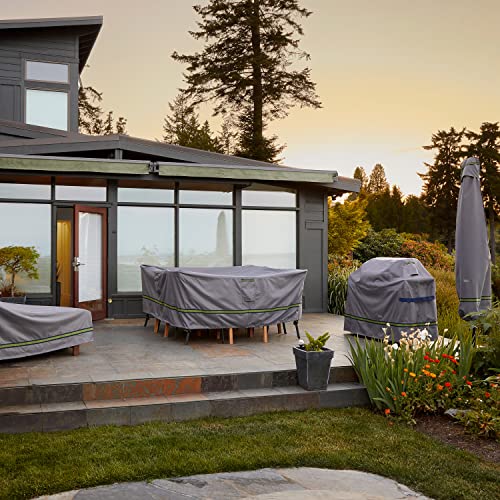 Duck Covers Soteria Water-Resistant 26 Inch Square Patio Ottoman/Side Table Cover, Outdoor Ottoman Cover