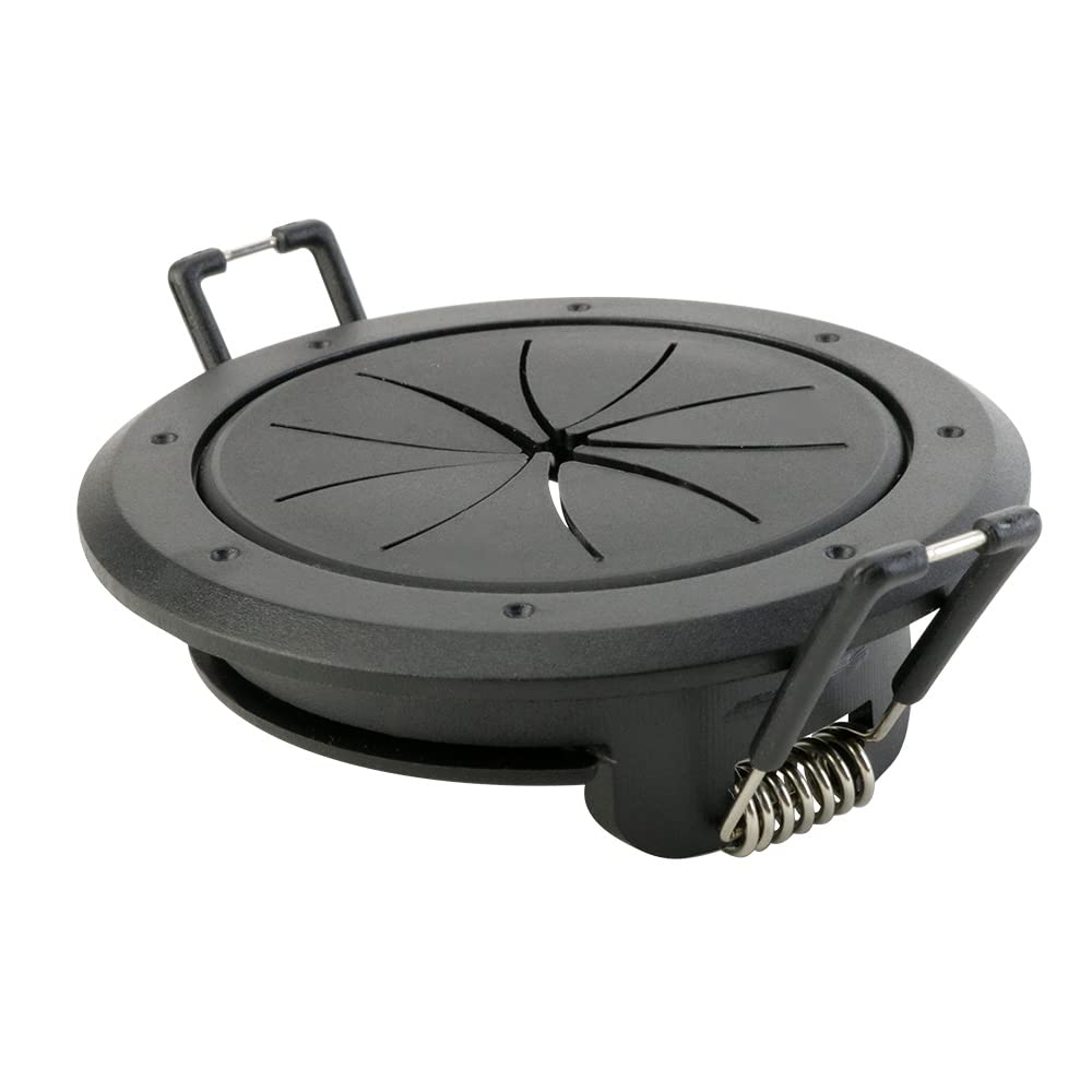 Construct Pro Speedy Spring-Lock Cable Pass Through Port | 2 inch Diameter | Black CON6061SPZ