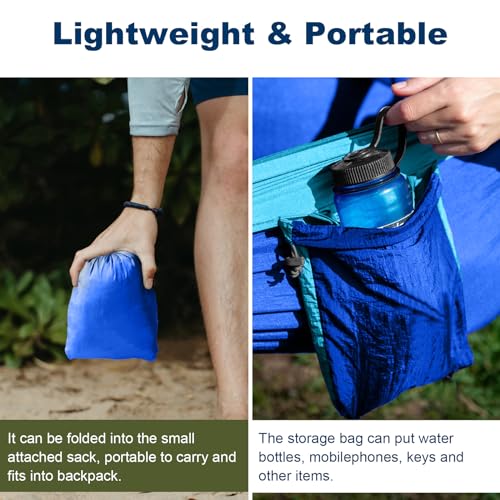 PHYSEN Camping Hammock - Hammock - Camping Gear - 2 Person Hammock - Backpacking Tree Hammock - Double Hammock Camping - Hiking Gear - Portable Hammock for Camping - Travel Hammock - Outdoor