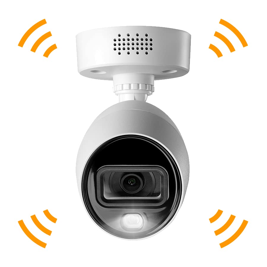 Lorex D4K2AD-1616 4K 20-Channel (16 Wired and 4 Wi-Fi) 2TB Wired DVR System with 16x Analog Active Deterrence Cameras