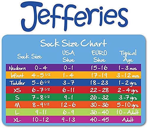Jefferies Socks girls (Pack 6) Jefferies Socks Little Seamless Turn Cuff Socks Pack of 6 , Black, 12-24 Months US