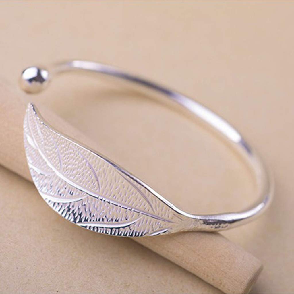 Amaon Outlet Today Sterling Silver Bracelet for Women Today Deals Prime Amaon Haul Store Simple Open Bracelets Jewelry Bangle Bracelets Birthday Valentines Day Gifts