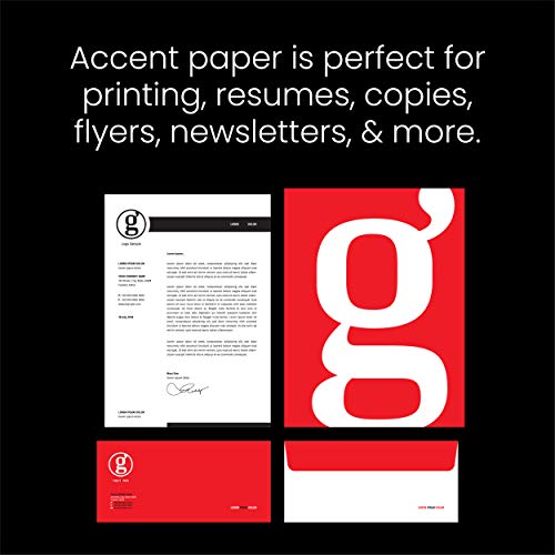 Accent Opaque White Printer Paper, 11” x 17” 20lb Bond/50lb Text Copy Paper – 500 Sheets (1 Ream) – Premium Computer Paper with Smooth Finish, 97 Bright, 74gsm – Multipurpose White Paper – 109371R