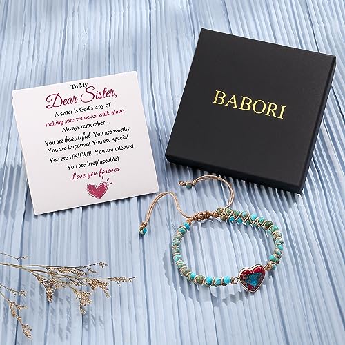 Daughter-in-Law Gift Birthday Jasper Heart Bracelet Adjustable Imperial Stone Beaded Braided Handmade Bracelet for Women Birthday Anniversary Purple Imperial Jasper Bracelet