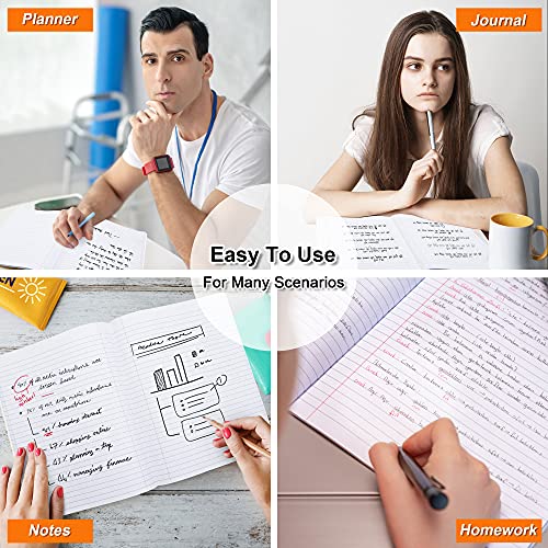 feela Composition Notebook, 8 Pack 8 Pastel Colors College Ruled Composition Books Bulk, Marble Cover Notepad Lined Cute Journal Notebooks for School Supplies Notes Taking Writing, 9.75 X 7.5 in