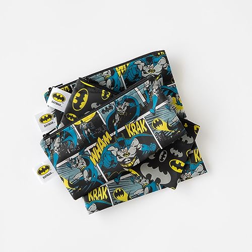 Bumkins Disney Reusable Sandwich and Snack Bags, for Kids School Lunch and for Adults Portion, Washable Fabric, Waterproof Cloth Zip Bag, Travel Pouch, Food-Safe Storage, Large, Winnie the Pooh