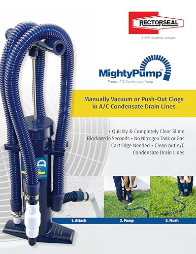 Rectorseal 97795 Mighty A/C Condensate Drain Line Pump, Black, Packs