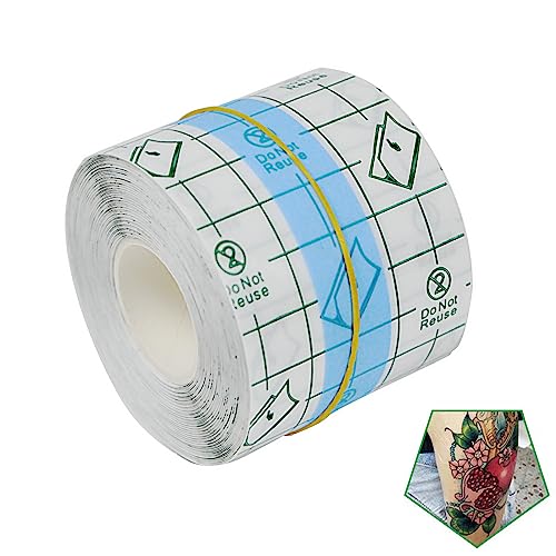 Tattoo Aftercare Bandage Roll 8"x 10 Yard - Waterproof Transparent Film For Tattoo Initial Healing And Skin Repair Adhesive Tattoo Supply Wrap