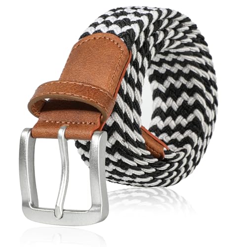 Hgliagtsmat woven belt (black, 29"-32" Waist Adjustable)