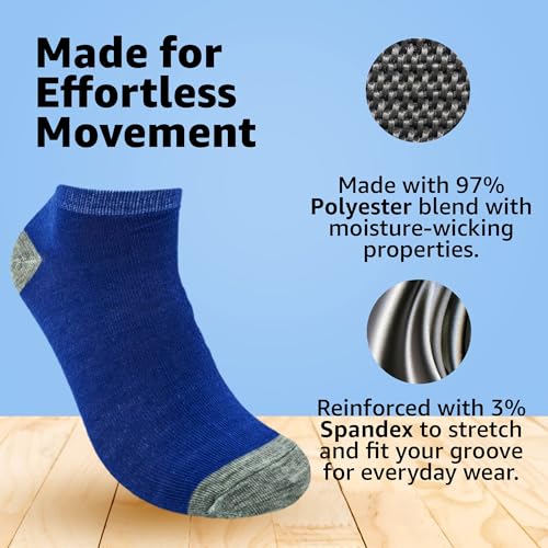 BRIGHT STAR Women's Low Cut Ankle Socks - 30-Pair | Soft & Comfortable Athletic Socks, Durable Polyester Blend, Machine Washable, Stylish Sock Pack for All Seasons (Size 9-11)