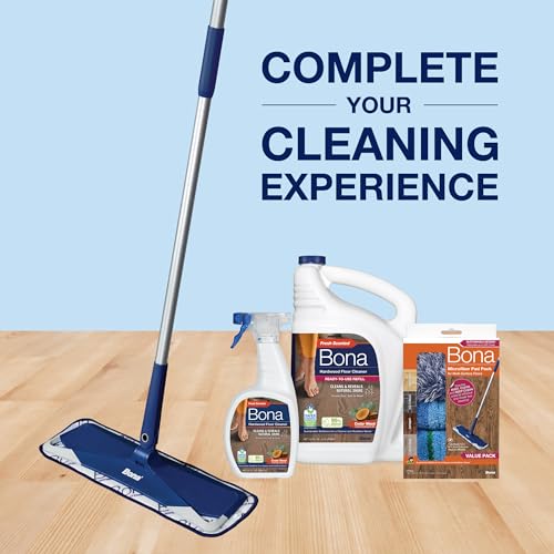Bona Hardwood Floor Cleaner Concentrate, Cedar Wood Scent, 1 fl oz, Pack of 4 (Makes 128 fl oz) - Residue-Free Floor Cleaning Concentrate Spray Mop and Spray Bottle Refill - For Wood Floors