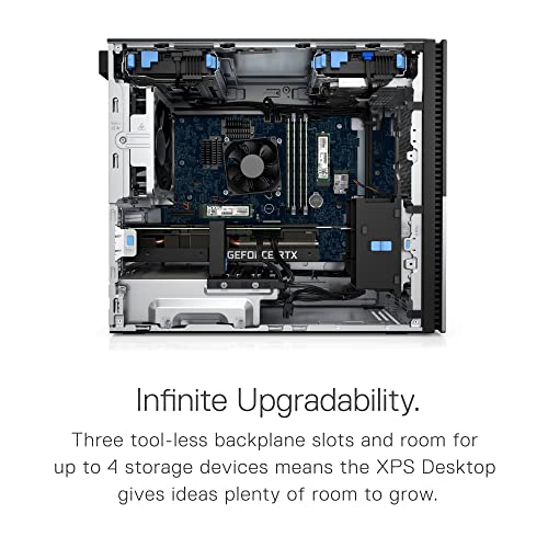 Dell XPS 8950 Desktop Computer - 12th Gen Intel Core i7-12700K, 16GB DDR5 RAM, 512GB SSD + 1TB HDD, NVIDIA GeForce RTX 3060 12GB, Wi-Fi 6, VR Ready, Air Cooled, Bluetooth, Windows 11 Home - Black