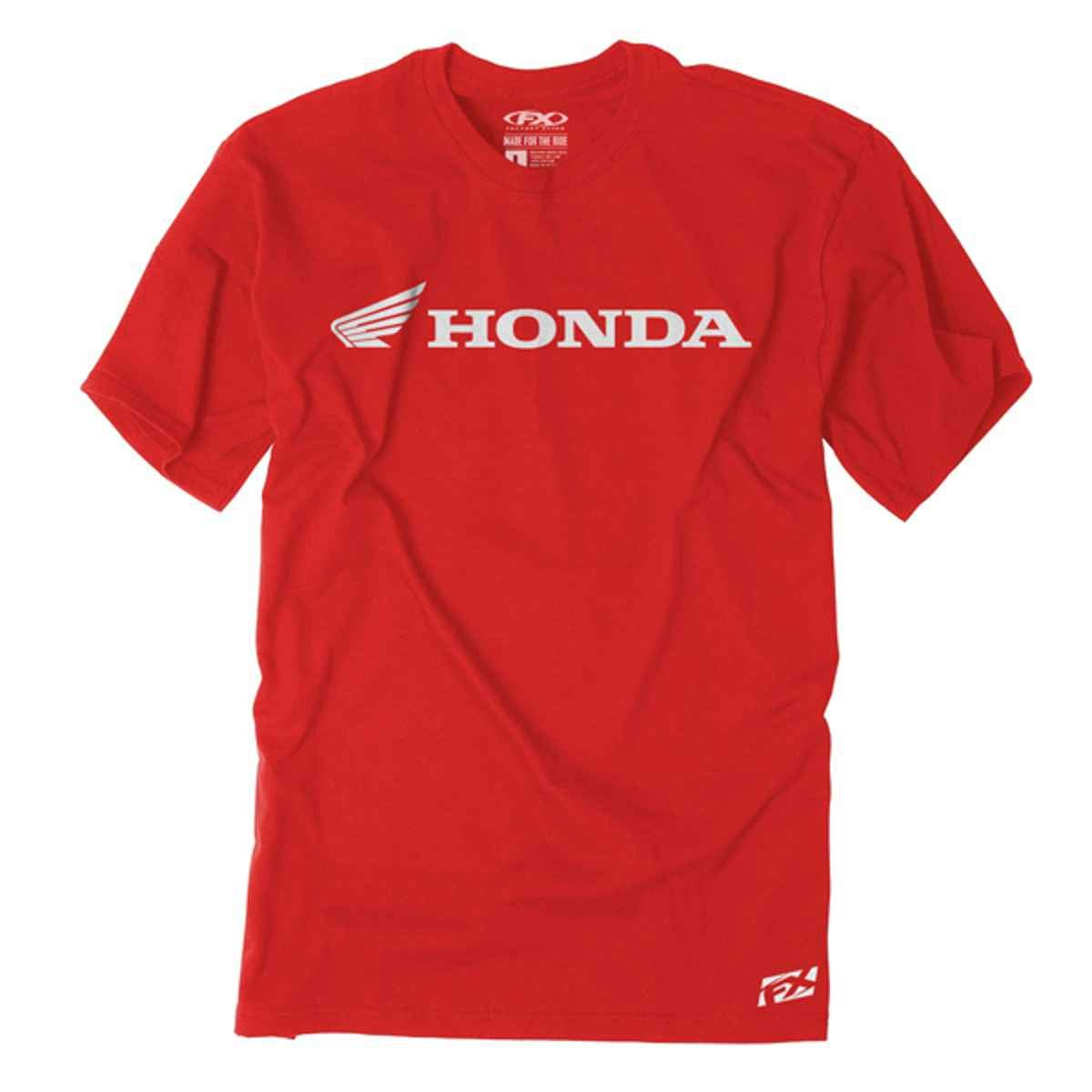 Factory Effex 15-88330 Honda' Horizontal T-Shirt (Red, Medium)