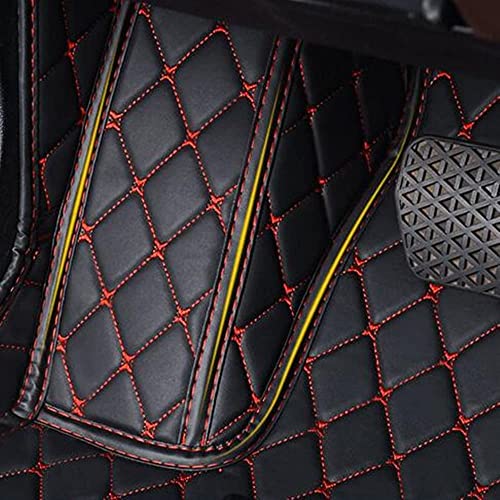 JTXWANG Custom Making Car Floor Mats Compatible with Audi BMW Mercedes-Benz Toyota Lexus Honda Infiniti Nissan Hyundai Kia All Models 2005-2023 (Red)