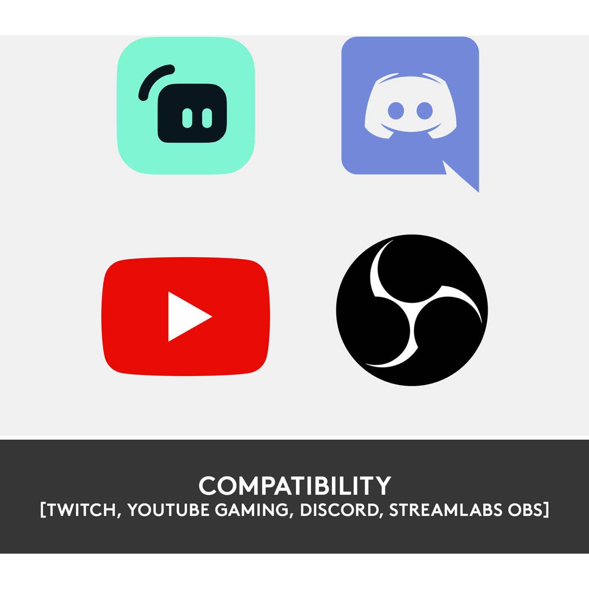 Logitech StreamCam Plus Webcam with Tripod Mount (Graphite), 1080p