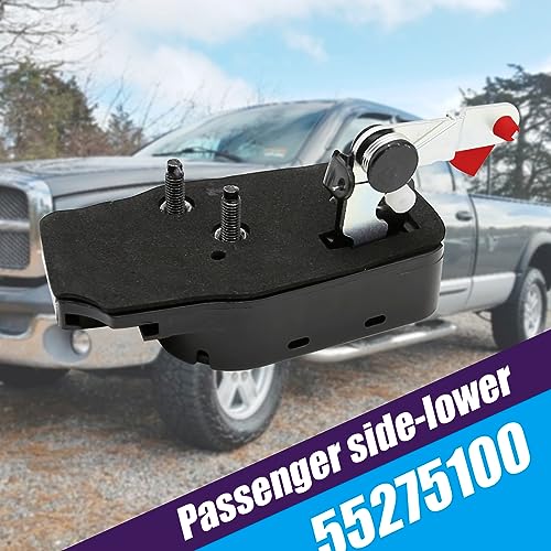 Hoypeyfiy Lower Door Latch Hinge,55275100 Door Lock Replacement for Dodge Ram 1500 2500 3500 1998-2002 W/Quad Cab (Left Driver Side)