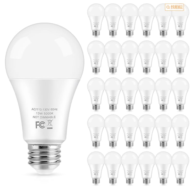 PARTPHONER A19 LED Light Bulb, 60W Equivalent, 9W 2700K Soft White, E26 Standard Base Non-Dimmable LED Light Bulb, CRI 85+, 6 Packs